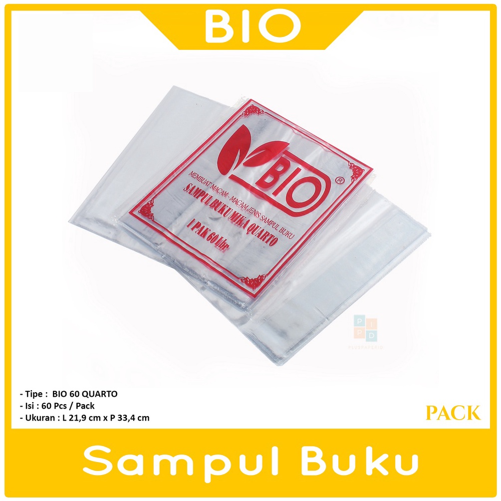 

KODE H37G BIO Sampul Plastik Bening Kwarto Pack