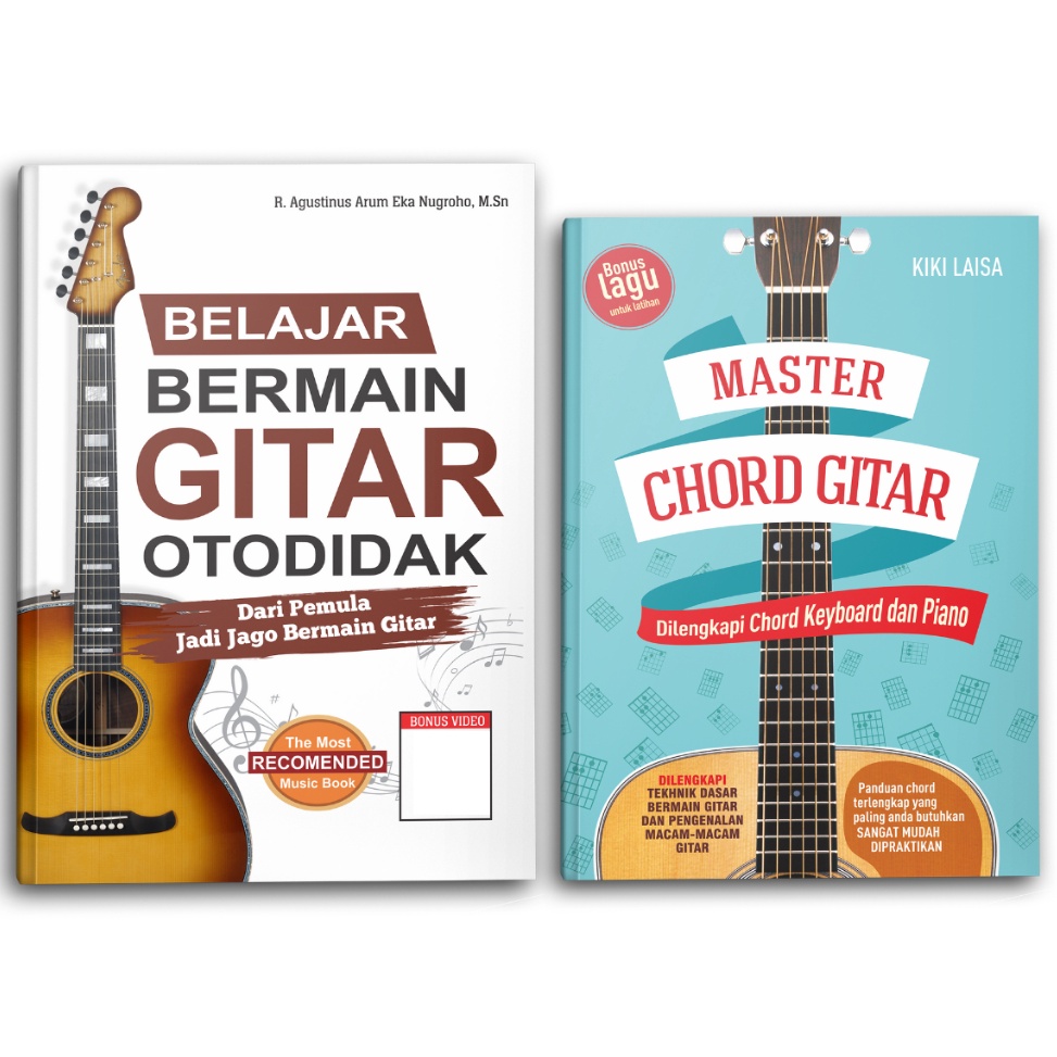 KODE O15Q Yanita Paket Buku Gitar Belajar Bermain Gitar Otodidak Master Chord Kunci Gitar