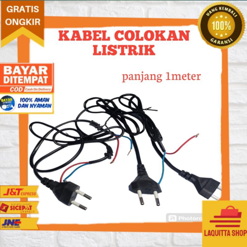 kabel buntung/kabel power/kabel listrik/kabel steker buntung/kabel power tembaga asli