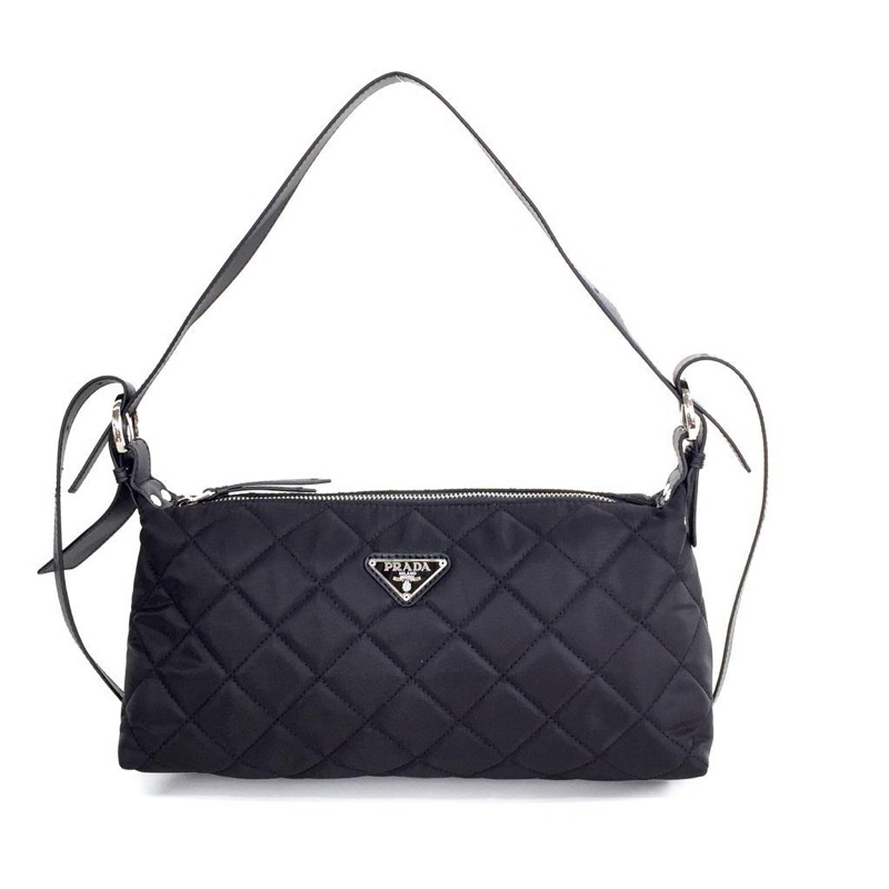 Nylon Quilted Shoulder Bag