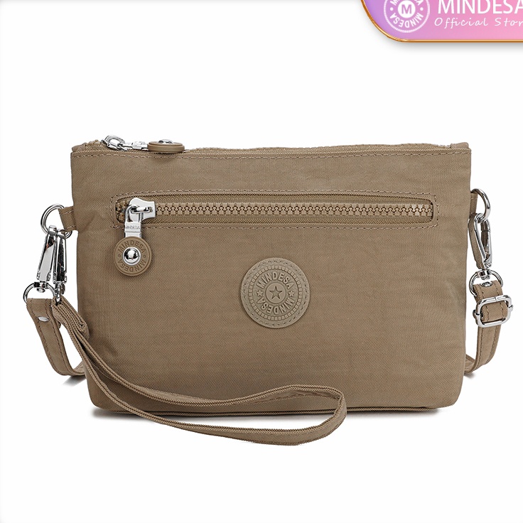 Terlaris Mindesa 8126 Dompet HP Selempang Wanita Tas Bahu Dompet Koin Mini Ringan Tas Nylon Tahan Ai