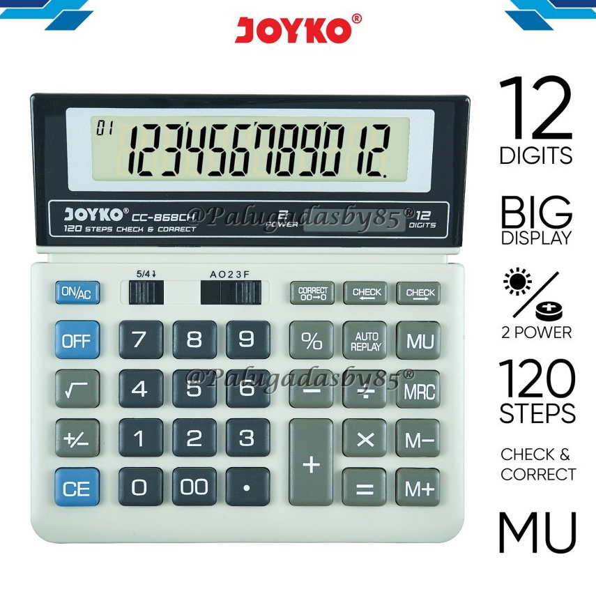 

KODE U6Z Kalkulator Joyko CC868CH 12 Digits Check Correct 1 Biji Calculator Joyko CC868CH CC868 Joyko CC 868CH CC 868 CC868CH CC868
