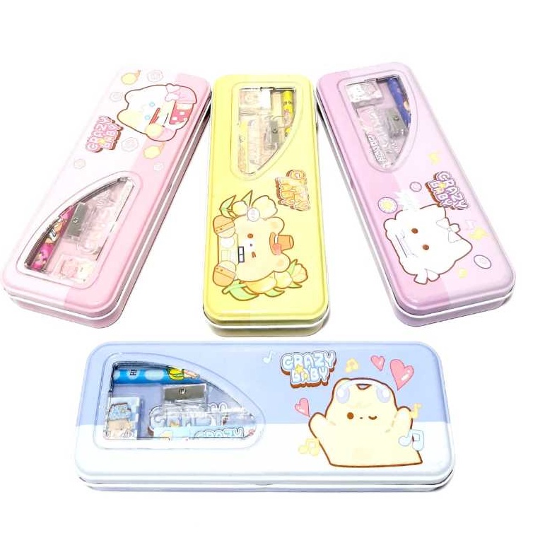 

KODE B99N Harga Grosir 1lusin 12 pcs Kotak Pensil Motif Plus ISI