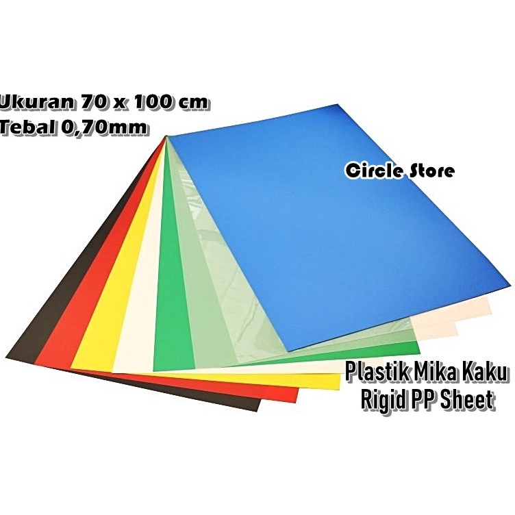 

KODE H9K Plastik Mika PP Kaku Lentur Sampul Agenda 7cm x 1cm Tebal 7mm