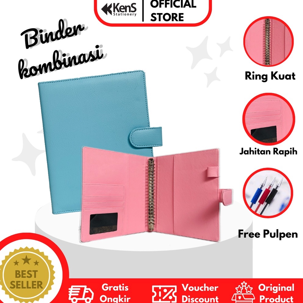 

KODE H68W Binder A5 Kombinasi Ring 2 Binder organizer 2 Warna Dalam 1 Binder Terlaris Terbaik
