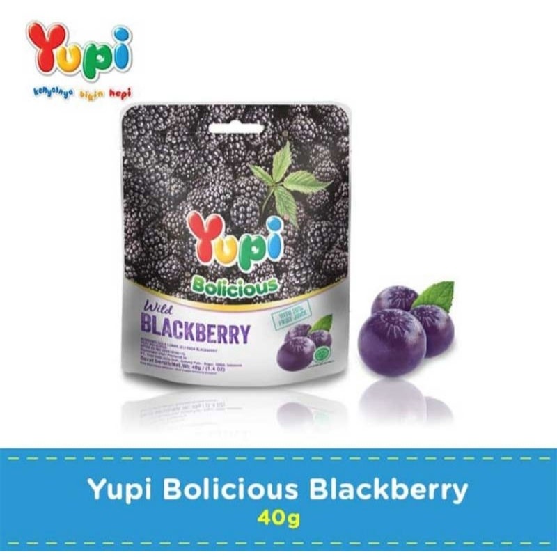 

SPESIAL AWAL TAHUN Yupi Gummy Candies Bolicious Blackberry 4g