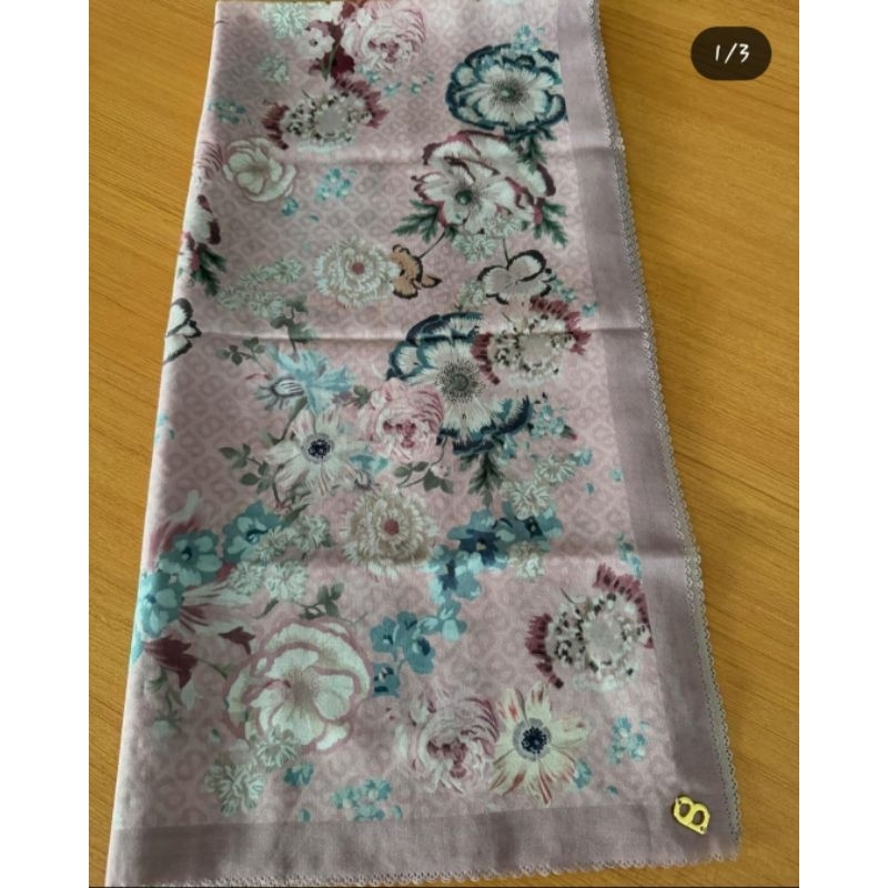 [Bisa Shopee Video] PL Buttonscarves Blume Pink A Boo VVGC