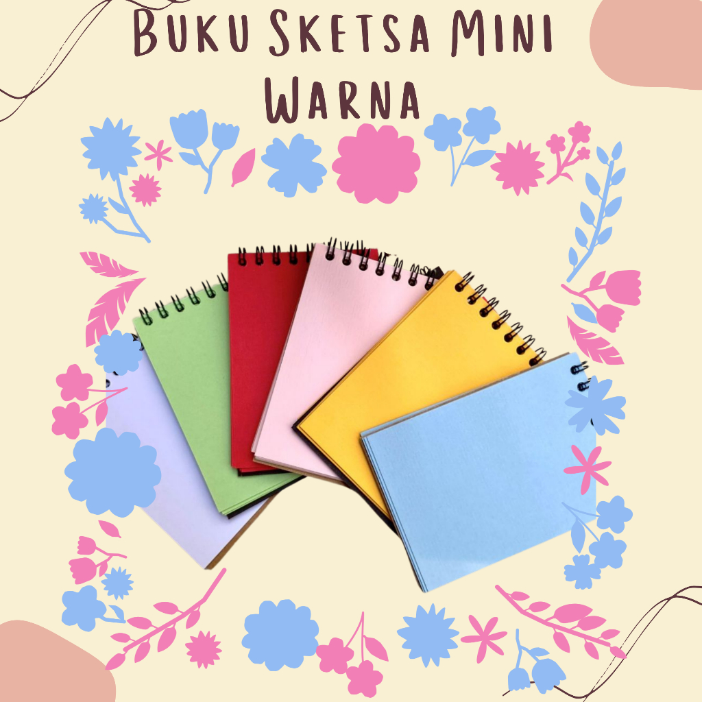 

Buku Sketsa Mini Warna / Buku Sketsa Kertas Berbagai Warna