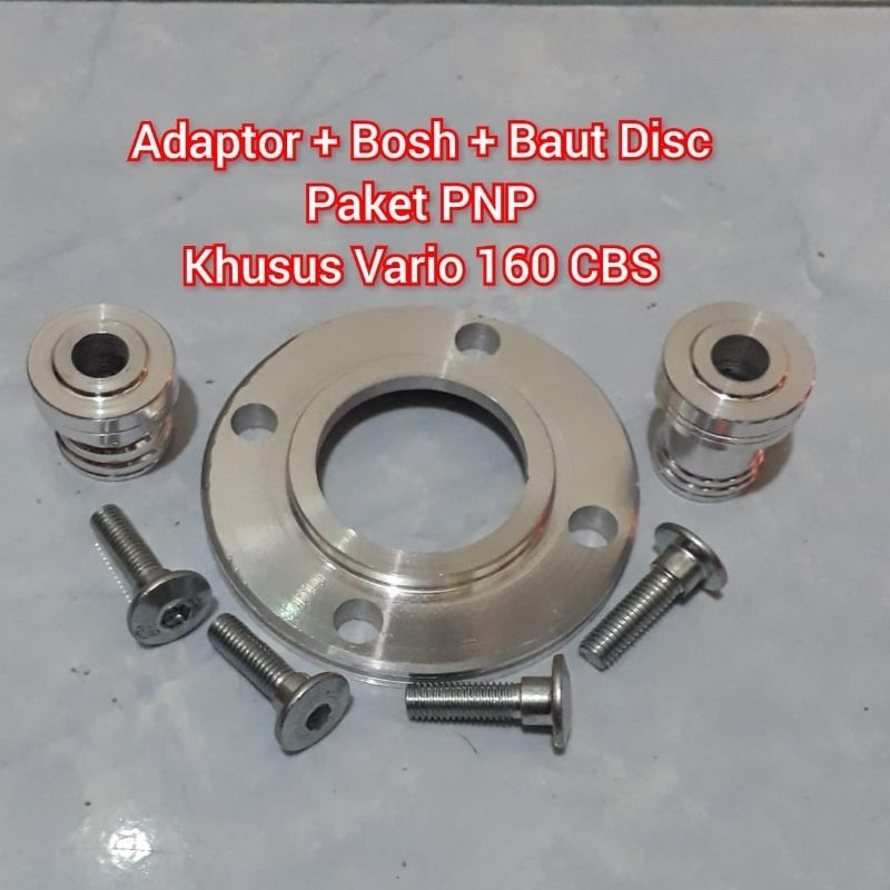ADAPTOR BUSHING DEPAN VARIO160 CBS ADAPTOR CAKRAM  VARIO 160 NEW CBS