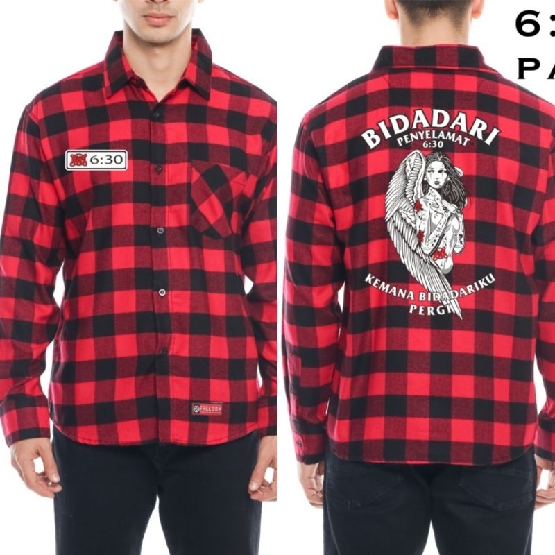 KEMEJA FLANEL PANJANG ORIGINAL SLANKER//BIDADARI PENYELAMAT//KEMEJA BAND//GOSIPJALANANSTORE