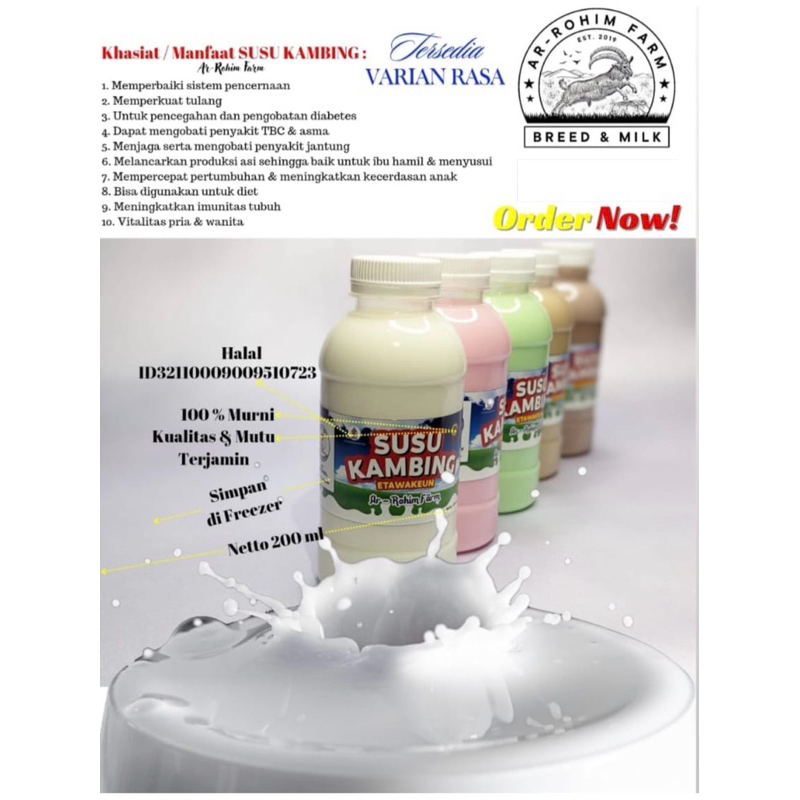 

paket 10Pcs Susu Kambing Etawa 100% Asli (Original) *PERHATIKAN DESKRIPSI