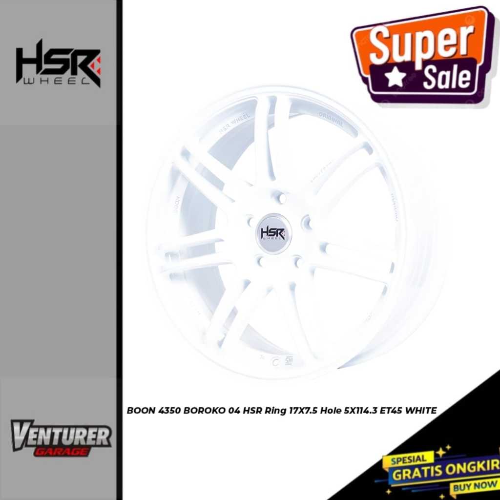 velg jari" murah hsr boon ring 17 pnp x pander civic innova hrv brv wrv ertiga putih