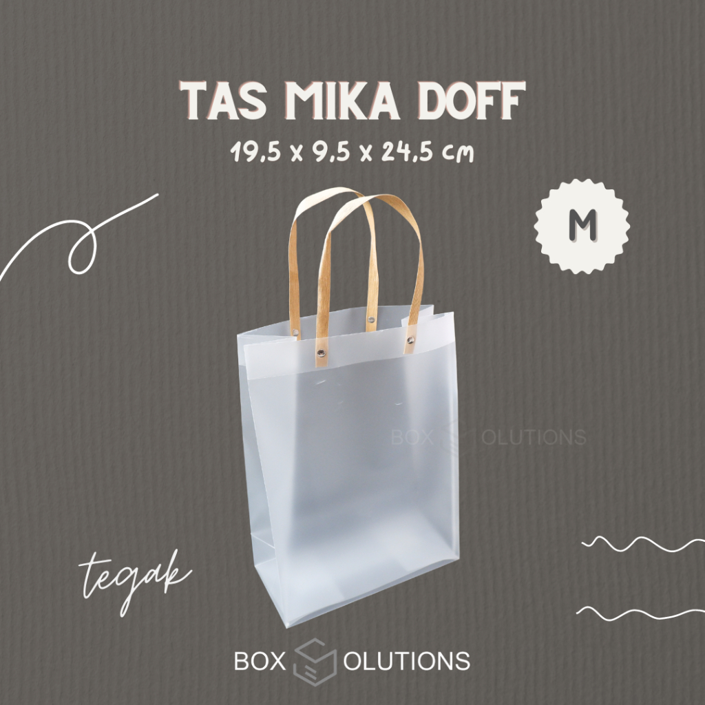 

tas mika doff TEGAK premium (M) - 19,5x9,5x24,5 cm isi 12 pcs