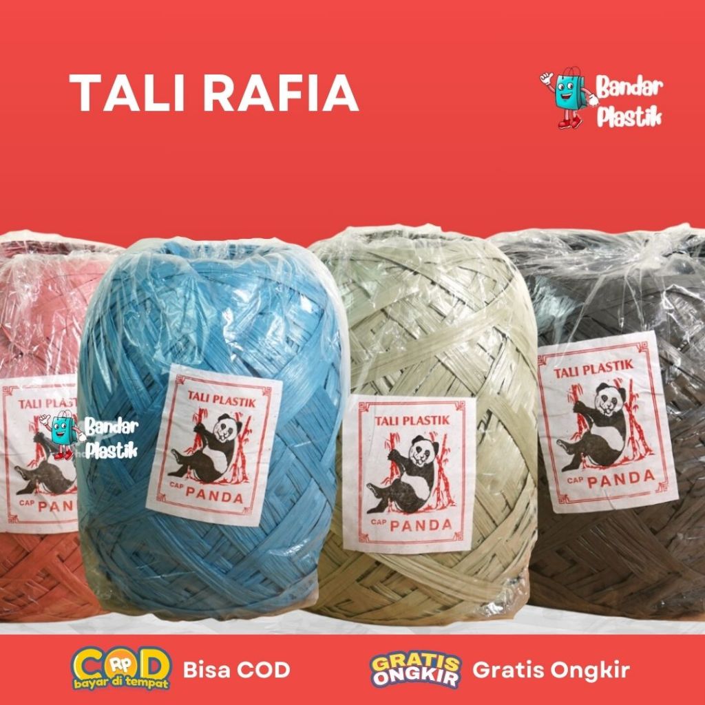 

Tali Rafia (700Gr) | Tali Rafia Warna | Tali Rafia Hitam | Tali Plastik | Rafia | Tali Rumput jepang | Tali Rafia Murah