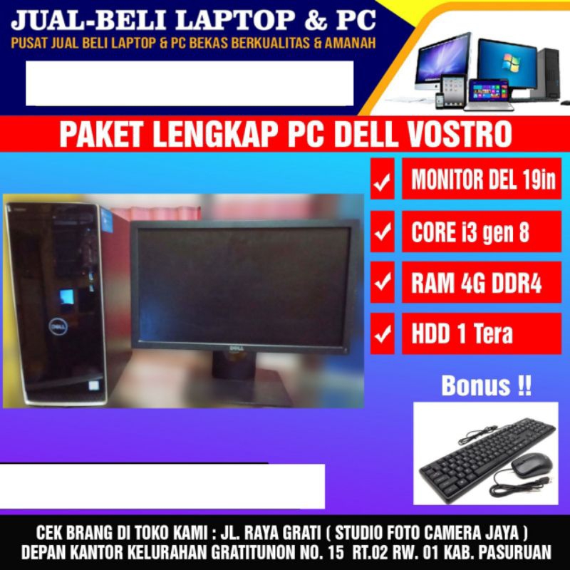 PC DELL Core i3 gen 8