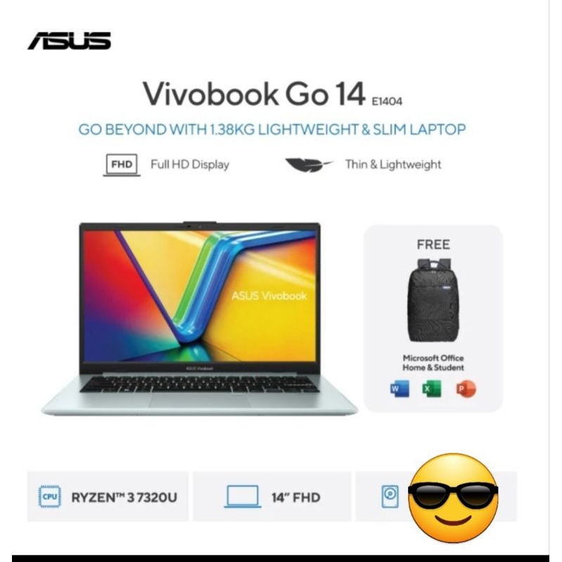 Laptop ASUS VIVOBOOK E1404FA AMD Ryzen-3 14 inch