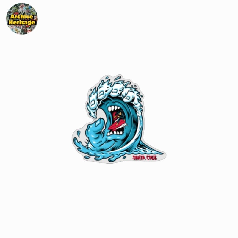 

sticker Sa*ta Crvz wave logo stiker clothing streetwear