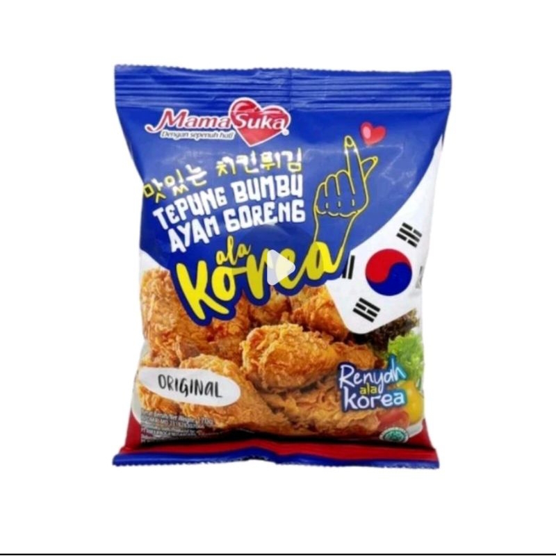 

Tepung Bumbu Ayam Goreng Mamasuka dengan racikan bumbu Korea 170gr