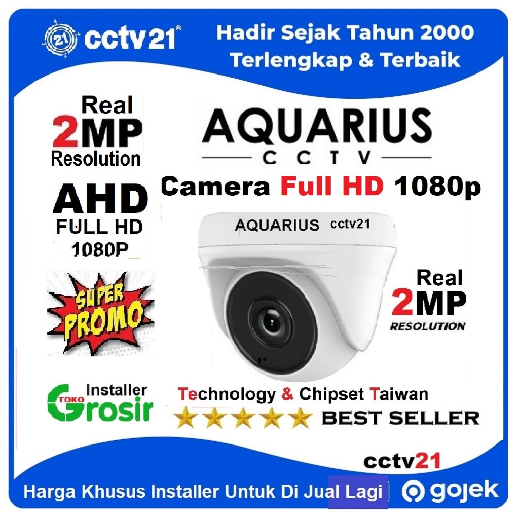 CCTV / Camera /2MP AQUARIUS Full HD 108p Harga Lagi Promo cctv21