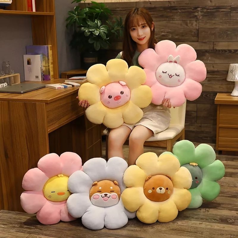 bantal sofa / bantal bunga karakter hewan lucu / bantal karakter