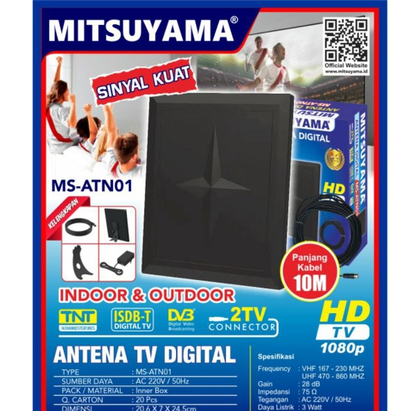 ANTENA TV DIGITAL INDOOR &OUTDOOR TERBAIK