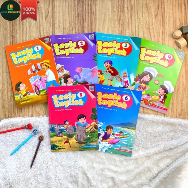 Basic English SD Kelas 1 2 3 4 5 6 - Kurikulum Merdeka - Buku Yudhistira Original - Bahasa Inggris