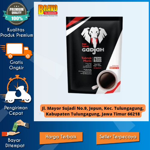 

Bravo Supermarket Tulungagung - KOPI TUBRUK GADJAH MANIS PCH 25GRX10