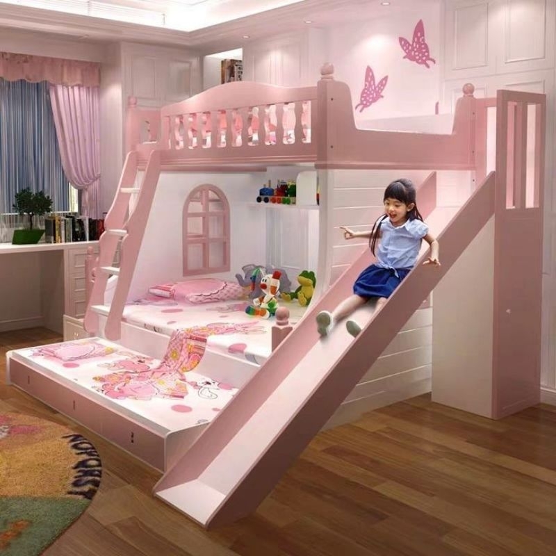 Tempat tidur anak dan prosotan, set kamar tidur anak dan prosotan, ranjang tingkat anak dan prosotan