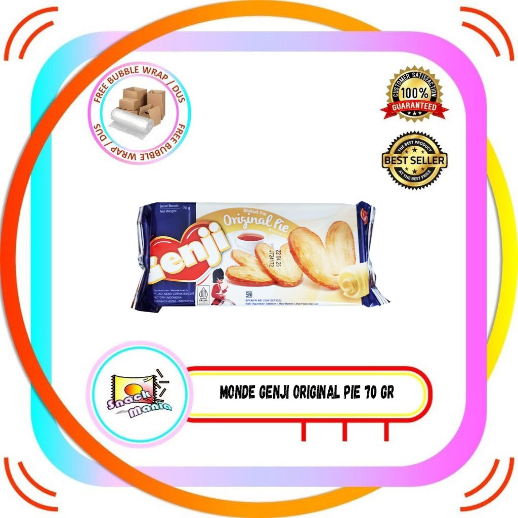 

Monde Genji Original Pie Biscuit 70 gr Biskuit Pai