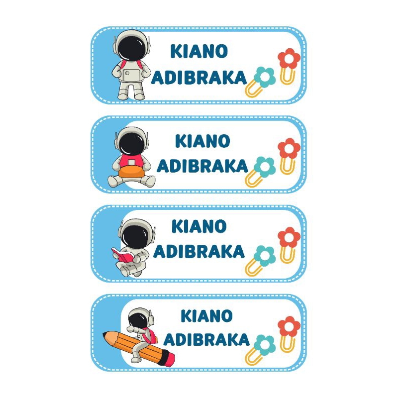 

Sticker Label Nama Kain Baju Kaos isi 60pcs Setrika Iron Custom Tulisan