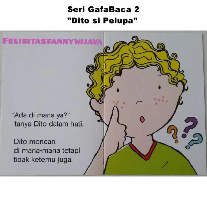 Seri 2 Buku Anak TK PAUD Belajar Membaca GafaBaca Gafa Baca Buku Cerita Anak