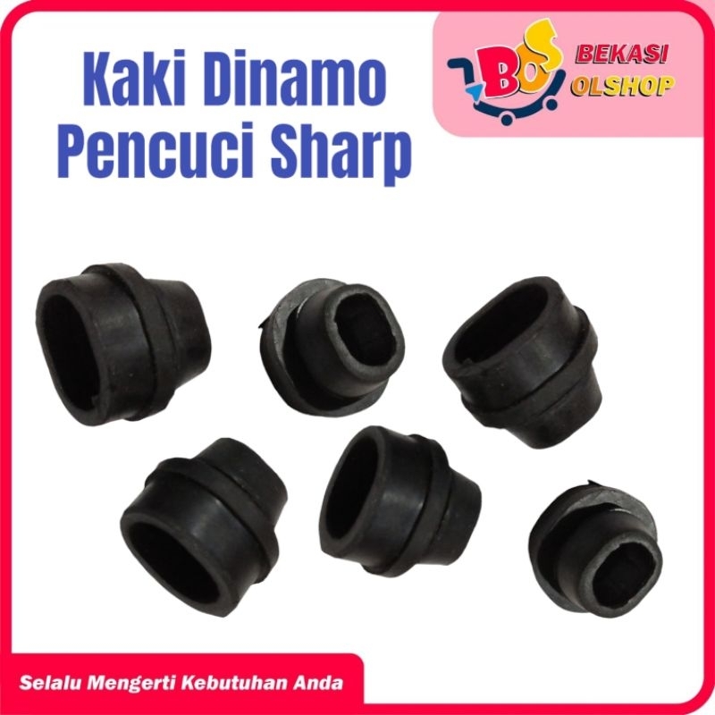 Kaki Karet Pencuci Dinamo Sharp Set / Karet Wash Oval Mesin Cuci Kaki 3 Sharp -Gw