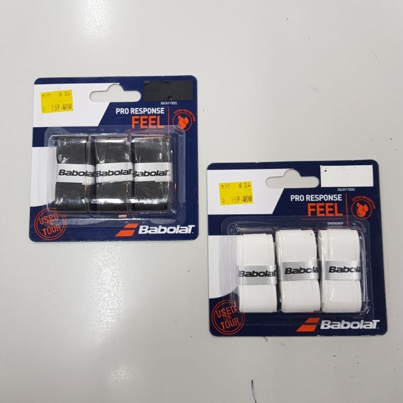 Grip Karet Raket Reket Badminton Bulutangkis Tenis Tennis Squash Babolat Pro Response Feel isi 3 Ori