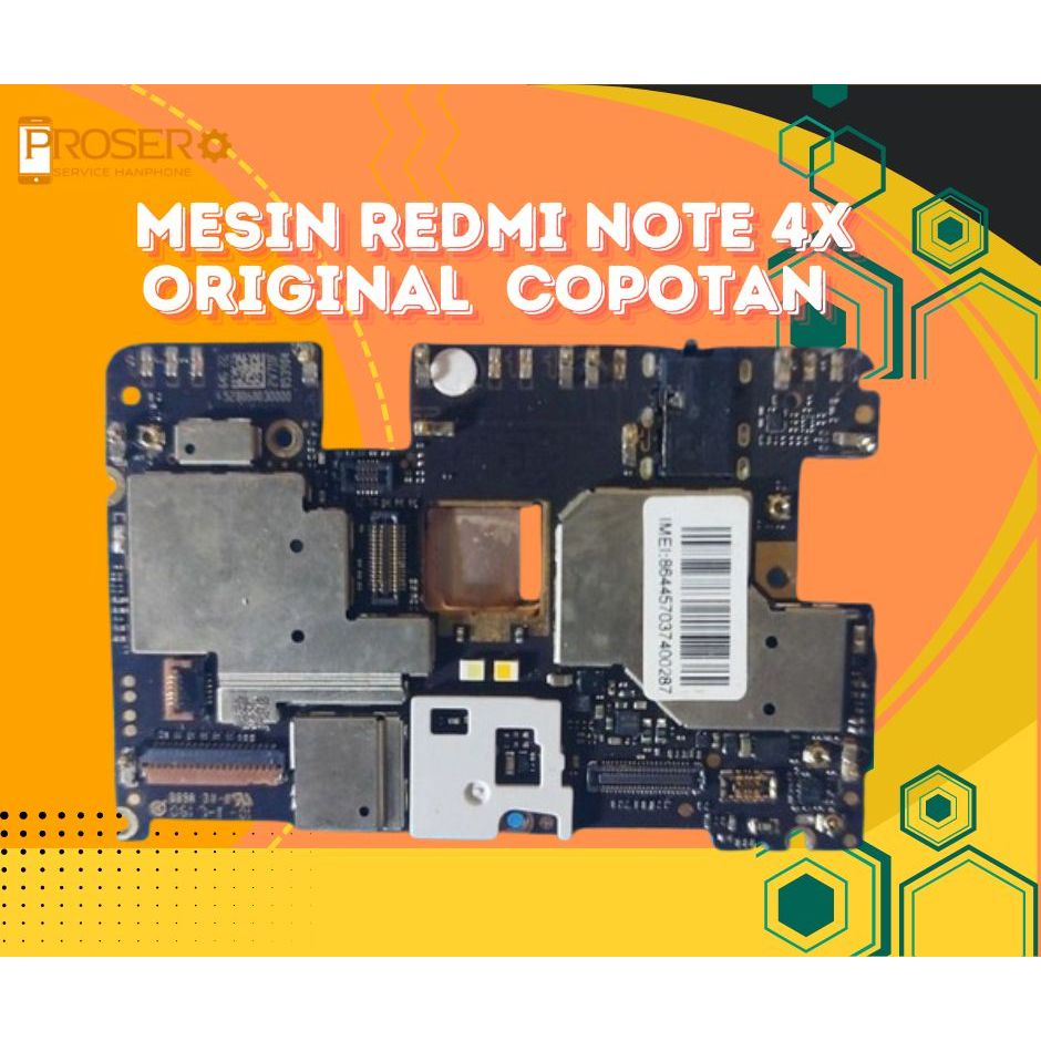 Mesin Xiaomi Redmi Note 4x Mediatek NORMAL NO POLA  PERAWAN ORI COPOTAN