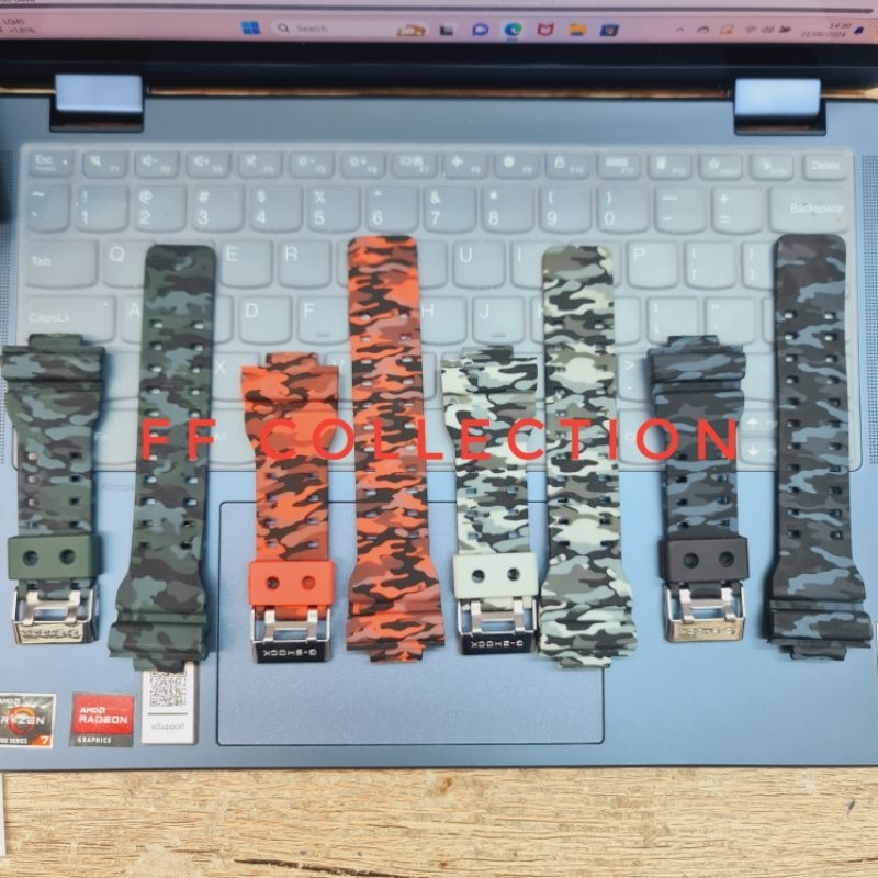 Tali strap jam tangan motif  army kwalitas original G-SHOCK GA-100 GA-110 GA-120 GA-200  HAC-100 GD-
