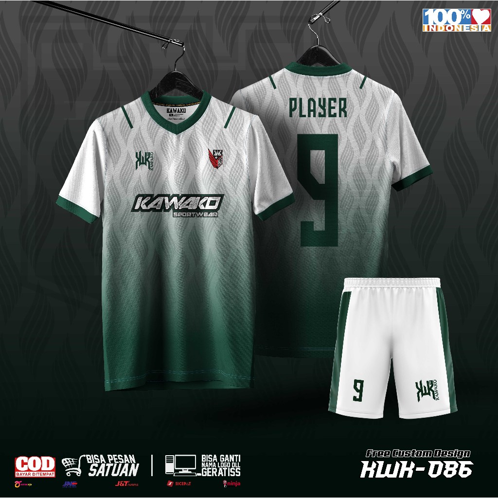 Jersey Olahraga Sepak Bola & Futsal (dryfit full print)