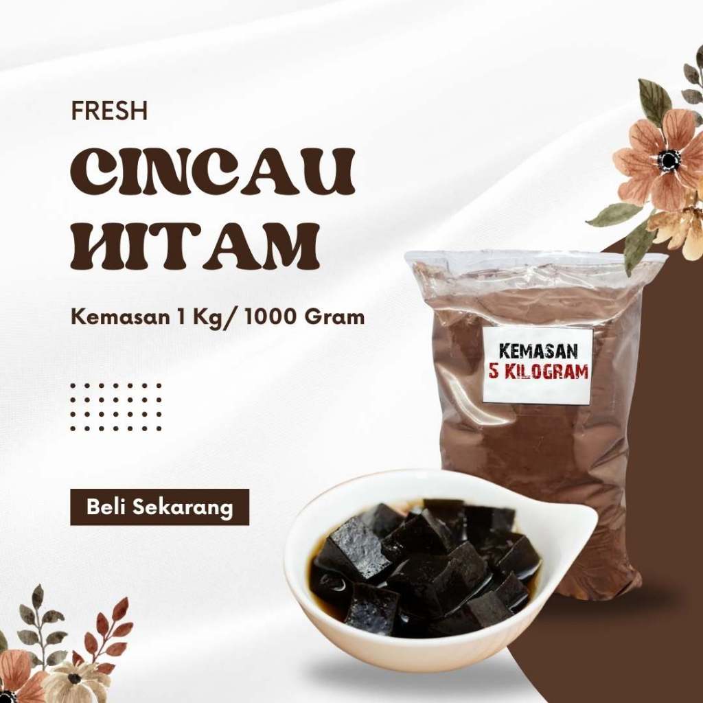 

Cincau Hitam Instan Home Industri dan Skala Pabrik Kemasan 5Kg