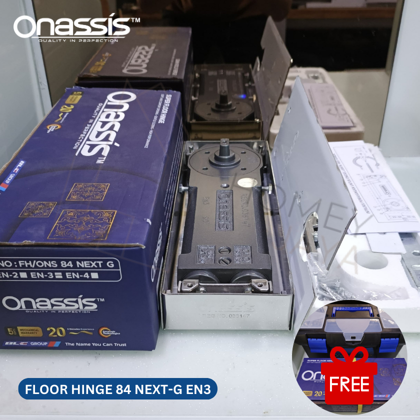 Engsel Lantai Tanam / Floor Hinge 84 NEXT-G Onassis (FREE TOOL BOX)