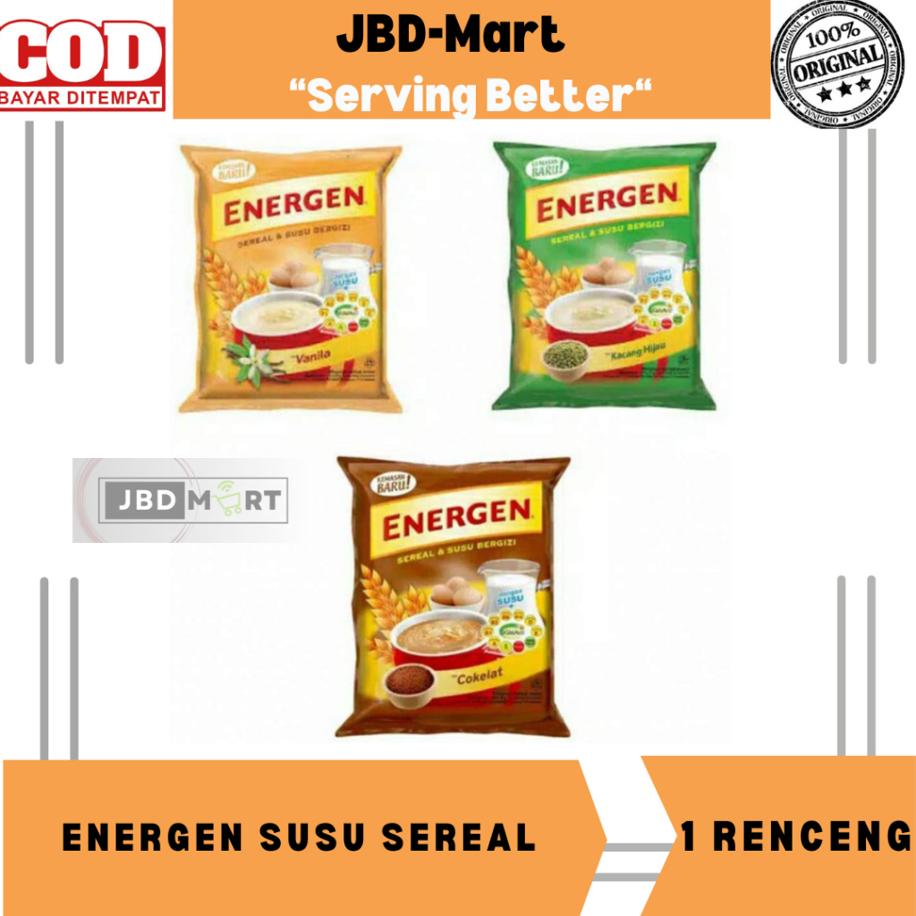 

Energen Sereal Susu Berenergi / 1 Renceng Energen