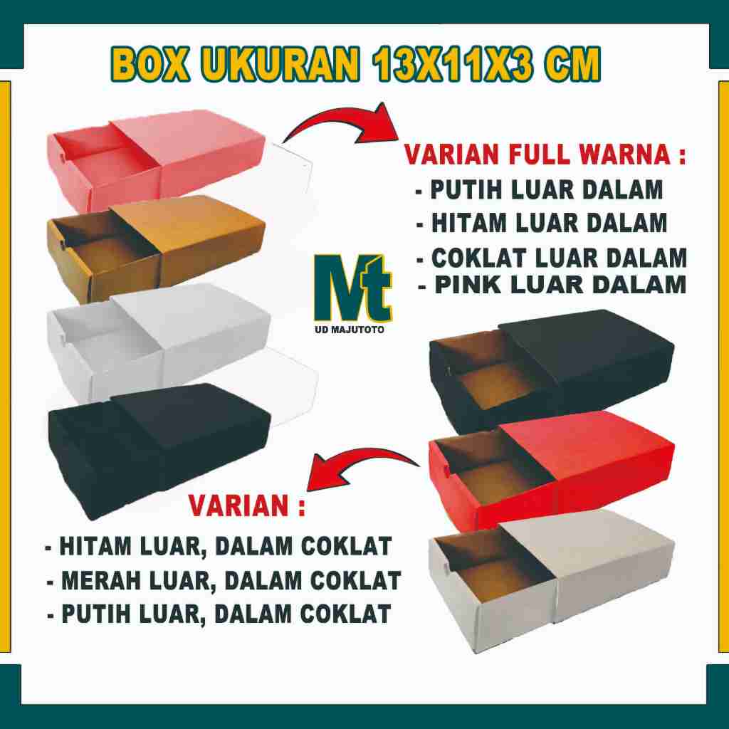 

Box 13x11x3 Cm / Box Sleding / Kardus Polos / Box Dompet