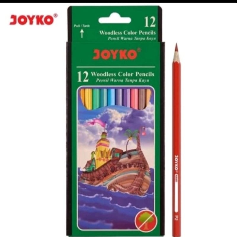 

Pensil Warna Joyko Panjang Isi 12pcs