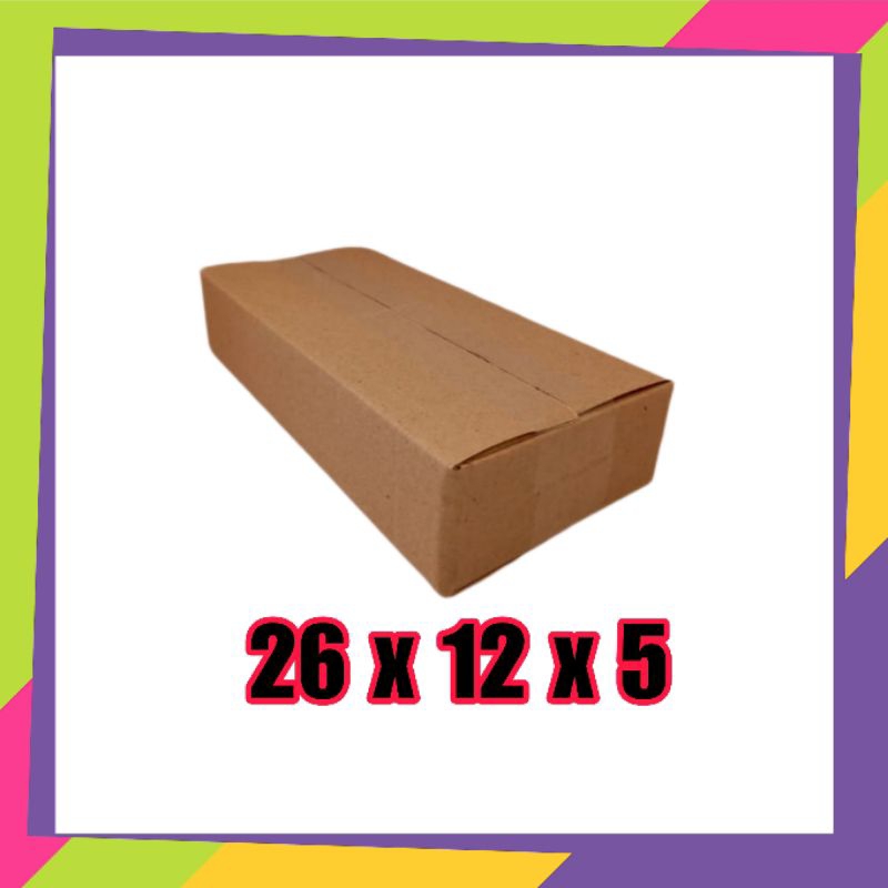 

kardus packing UK 26x12x5 kardus kecil kardus besar