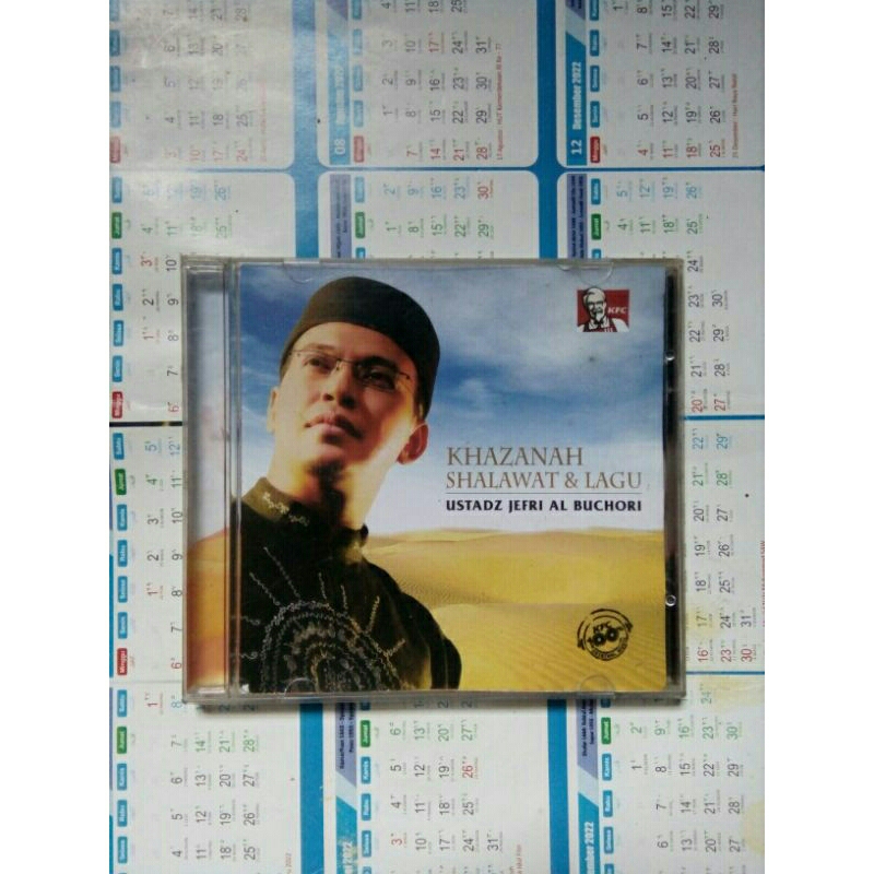 CD MUSIK ORIGINAL KHAZANAH SHALAWAT & LAGU - USTADZ JEFRI AL BUCHORI / CD AUDIO SHOLAWAT RELIGI