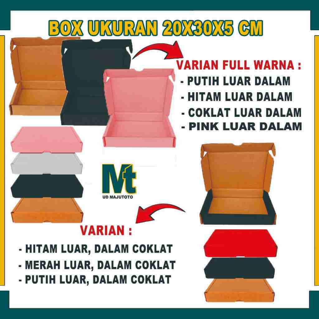 

Box 20x30x5 cm / Box Lipat Samping / Box Accesoris / Box Hampers