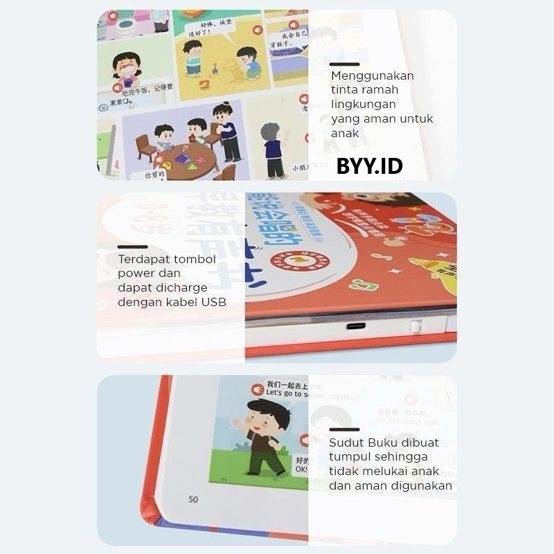 

kln Buku Belajar Bahasa Mandarin Audio Digital Anak2 Untuk 1-9 Tahun , Edisi 6