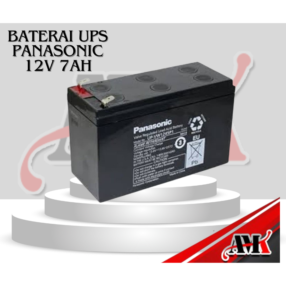 BATERAI AKI KERING PANASONIC 12V 7Ah ORIGINAL UNTUK MOTOR / UPS