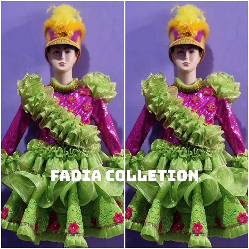 Baju Mayoret Terbaru Pink Hijau