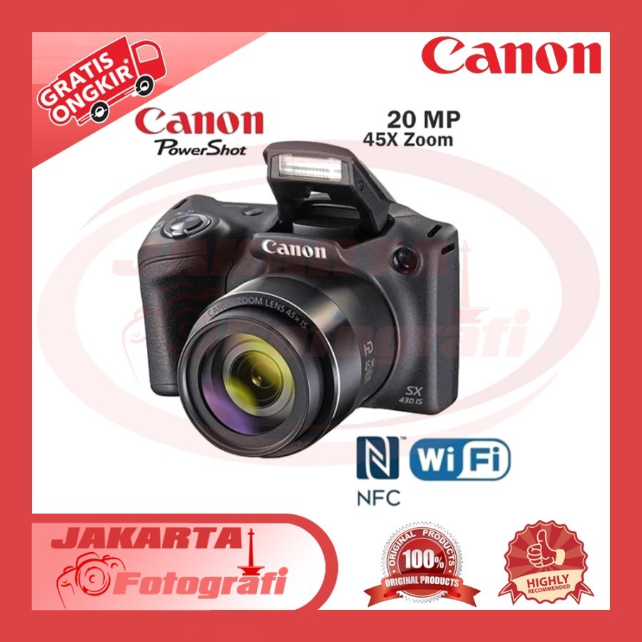Canon PowerShot SX 430 IS Wifi - Kamera Semipro Canon canon SX430