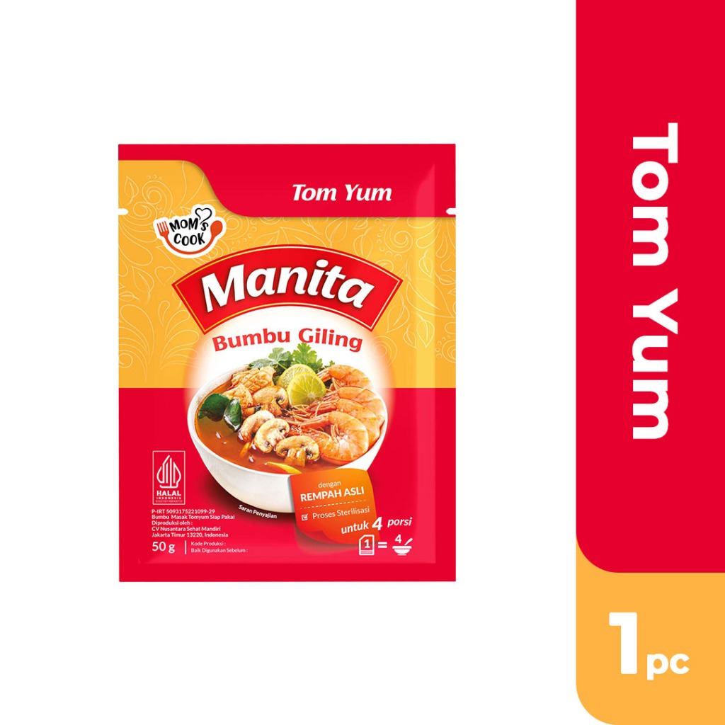 

MANITA Bumbu Masak Tom Yum 50gr