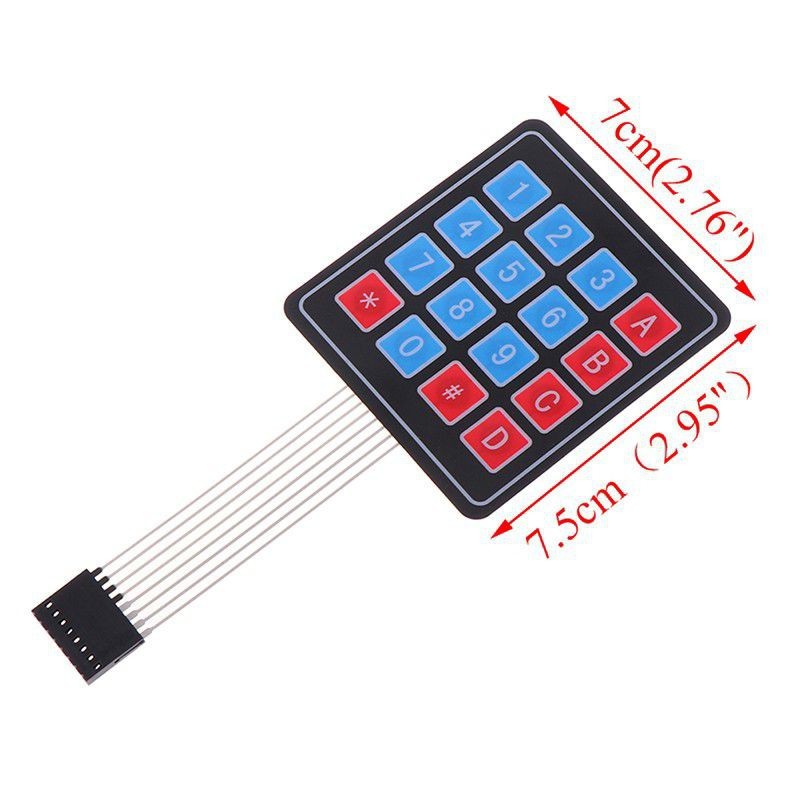 KEYPAD ARDUINU PERTAMINI ABU DAN BIRU / Keyad Pom Mini Pertamina / Keypad 4x4 membrane asli pertamin